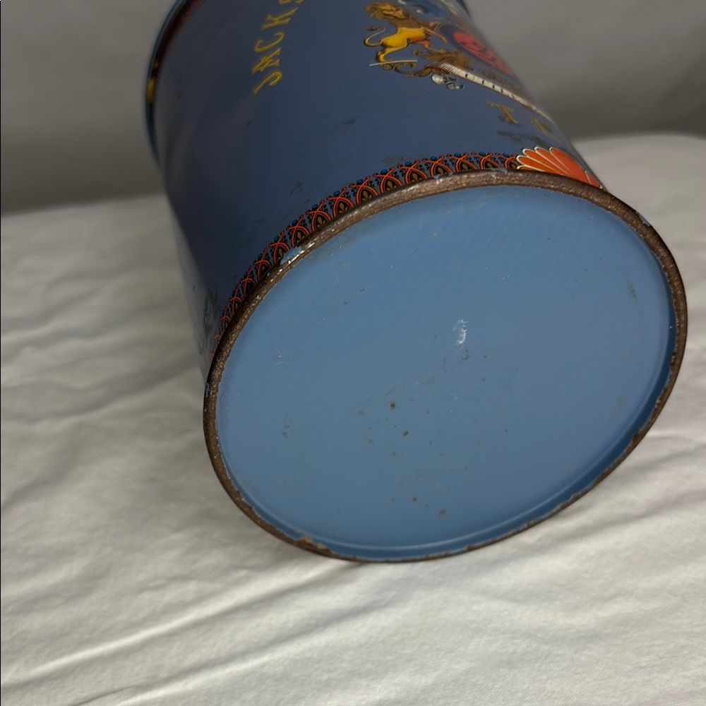 Jacksons of Piccadilly Blue Tea Tin - Picture 2 of 5